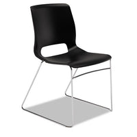 Motivate High-density Stacking Chair, Onyx Seat-black Back, Chrome Base, 4-carton