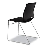 Motivate High-density Stacking Chair, Onyx Seat-black Back, Chrome Base, 4-carton