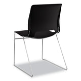 Motivate High-density Stacking Chair, Onyx Seat-black Back, Chrome Base, 4-carton