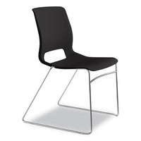 Motivate High-density Stacking Chair, Onyx Seat-black Back, Chrome Base, 4-carton