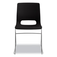 Motivate High-density Stacking Chair, Onyx Seat-black Back, Chrome Base, 4-carton