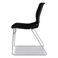 Motivate High-density Stacking Chair, Onyx Seat-black Back, Chrome Base, 4-carton