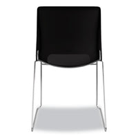 Motivate High-density Stacking Chair, Onyx Seat-black Back, Chrome Base, 4-carton