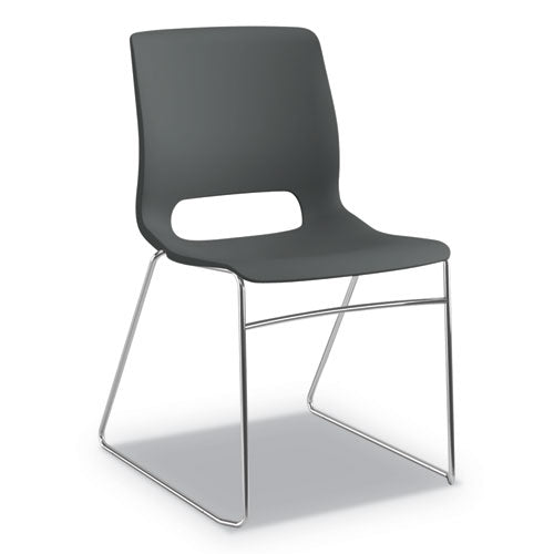 Motivate High-density Stacking Chair, Supports Up To 300 Lb, Regatta Seat-back, Chrome Base, 4-carton