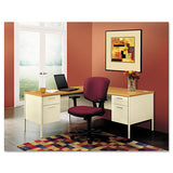 Metro Classic Right Pedestal Desk, 66w X 30d X 29.5h, Harvest-putty