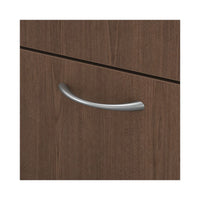 Mod Support Pedestal, Left Or Right, 2-drawers: Box-file, Legal-letter, Sepia Walnut, 15" X 20" X 20"
