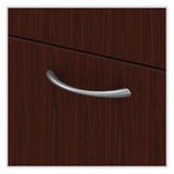 Mod Mobile Pedestal, Left Or Right, 3-drawers: Box-box-file, Legal-letter, Traditional Mahogany, 15" X 20" X 28"