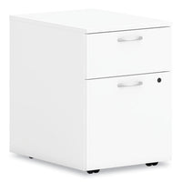 Mod Mobile Pedestal, Left Or Right, 2-drawers: Box-file, Legal-letter, Simply White, 15" X 20" X 20"