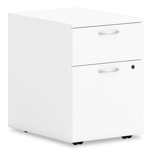 Mod Mobile Pedestal, Left Or Right, 2-drawers: Box-file, Legal-letter, Simply White, 15" X 20" X 20"