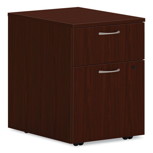Mod Mobile Pedestal, Left Or Right, 2-drawers: Box-file, Legal-letter, Traditional Mahogany, 15" X 20" X 20"