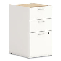 Mod Support Pedestal, Left Or Right, 3-drawers: Box-box-file, Legal-letter, Simply White, 15" X 20" X 28"