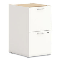 Mod Support Pedestal, Left Or Right, 2 Legal-letter-size File Drawers, Simply White, 15" X 20" X 28"