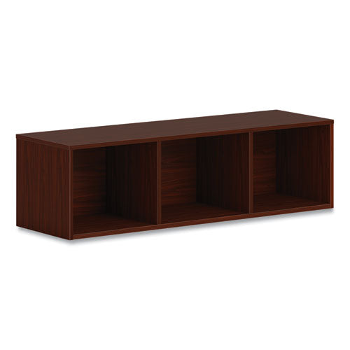 Mod Wall Storage, 48w X 14d X 39.75h, Traditional Mahogany