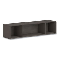 Mod Wall Storage, 60w X 14d X 39.75h, Slate Teak