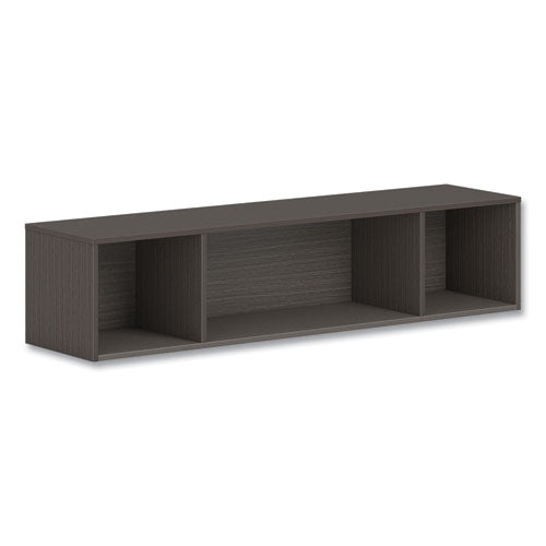 Mod Wall Storage, 60w X 14d X 39.75h, Slate Teak