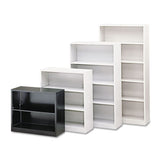 Metal Bookcase, Five-shelf, 34-1-2w X 12-5-8d X 71h, Charcoal