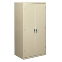 Assembled Storage Cabinet, 36w X 18 1-8d X 71 3-4h, Putty