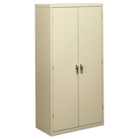 Assembled Storage Cabinet, 36w X 18 1-8d X 71 3-4h, Putty