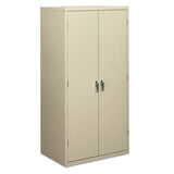 Assembled Storage Cabinet, 36w X 24 1-4d X 71 3-4h, Putty