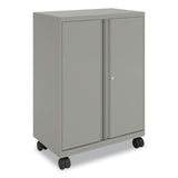 Smartlink Mobile Cabinet, 10 Compartments, 30w X 18d X 42.32h, Platinum Metallic, Ships In 7-10 Business Days