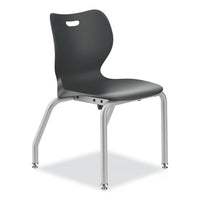 Smartlink Four-leg Chair, Up To 275 Lb, 16" Seat Height, Lava Seat/back, Platinum Base, 4/carton, Ships In 7-10 Bus Days