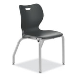 Smartlink Four-leg Chair, Up To 275 Lb, 16" Seat Height, Lava Seat/back, Platinum Base, 4/carton, Ships In 7-10 Bus Days