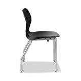 Smartlink Four-leg Chair, 19.5" X 19.63" X 31", Onyx Seat, Onyx Base, 4-carton