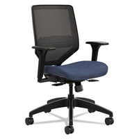 Solve Series Mesh Back Task Chair, Supports Up To 300 Lbs., Midnight Seat, Black Back, Black Base