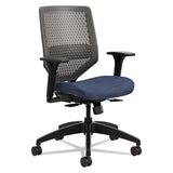 Solve Series Reactiv Back Task Chair, Supports Up To 300 Lbs., Midnight Seat-charcoal Back, Black Base