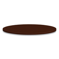 Mod Round Conference Table Top, 42" Dia, Traditional Mahogany