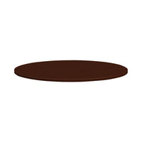 Mod Round Conference Table Top, 48" Dia, Traditional Mahogany