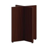 Mod Round Conference Table Top, 48" Dia, Traditional Mahogany