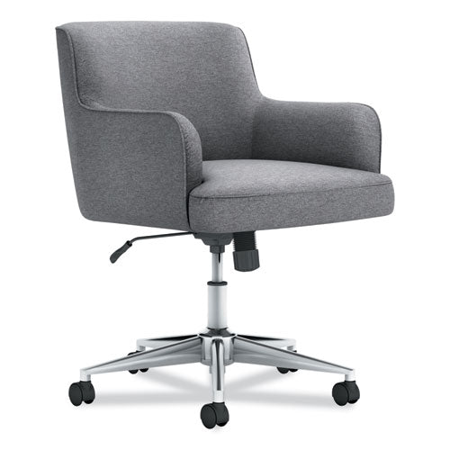 Matter Multipurpose Chair, 23" X 24.8" X 34", Light Gray Seat, Light Gray Back, Chrome Base, Ships In 7-10 Business Days