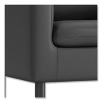 Parkwyn Series Club Chair, 33" X 26.75" X 29", Black Seat-back, Black Base