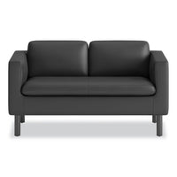 Parkwyn Series Loveseat, 53.5w X 26.75d X 29h, Black