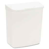 Wall Mount Sanitary Napkin Receptacle-abs, Ppc Plastic, 1 Gal, White