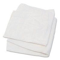 Woven Terry Rags, White, 15 X 17, 25 Lb-carton