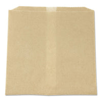 Waxed Napkin Receptacle Liners, 8.5" X 8", Brown, 500-carton