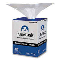 Easy Task A100 Wiper, Center-pull, 10 X 12, 275 Sheets-roll With Zipper Bag