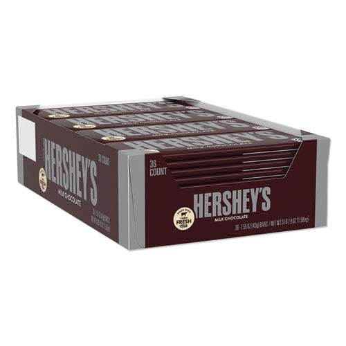 Chocolate Bars, Milk Chocolate, 55.8 Oz, 36-box