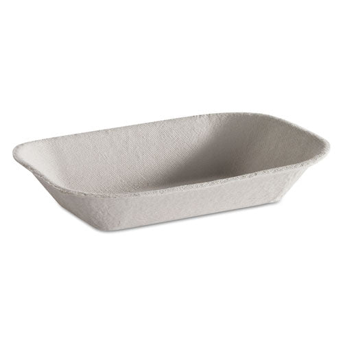 Savaday Molded Fiber Food Tray, Beige, 7x5, 250-bg, 4 Bg-ct