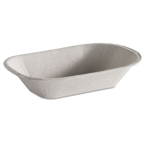 Savaday Molded Fiber Food Tray, Beige, 6x4, 250-bg, 4 Bg-ct