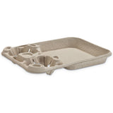 Strongholder Molded Fiber Cup-food Tray, 8-22oz, Four Cups, 250-carton