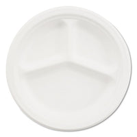 Paper Dinnerware, Plate, 10 1-2" Dia, White, 500-carton