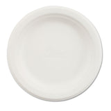 Paper Dinnerware, Plate, 6" Dia, White, 125-pack