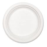 Paper Dinnerware, Plate, 8 3-4" Dia, White, 500-carton