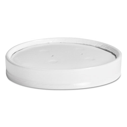 Vented Paper Lids, 8-16oz Cups, White, 25-sleeve, 40 Sleeves-carton
