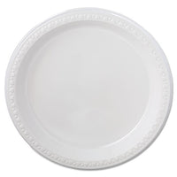 Heavyweight Plastic Plates, 10 1-4 Inches, Black, Round