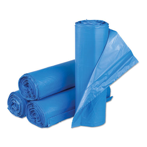 High-density Commercial Can Liners, 33 Gal, 14 Microns, 30" X 43", Blue, 250-carton