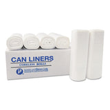 High-density Interleaved Commercial Can Liners, 30 Gal, 0.39 Mil, 30" X 37", Black, 500-carton